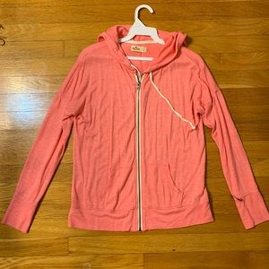 Pink Hollister zip up jacket